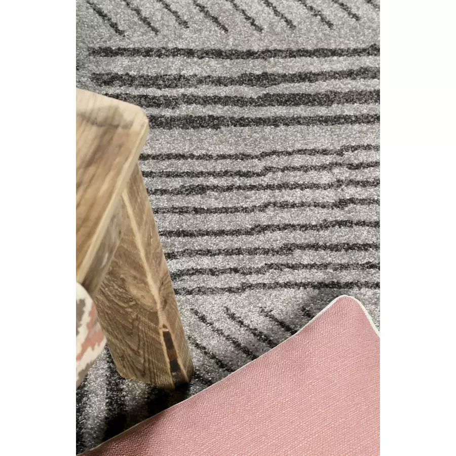 Esprit Kurzflorteppich Scribble grau