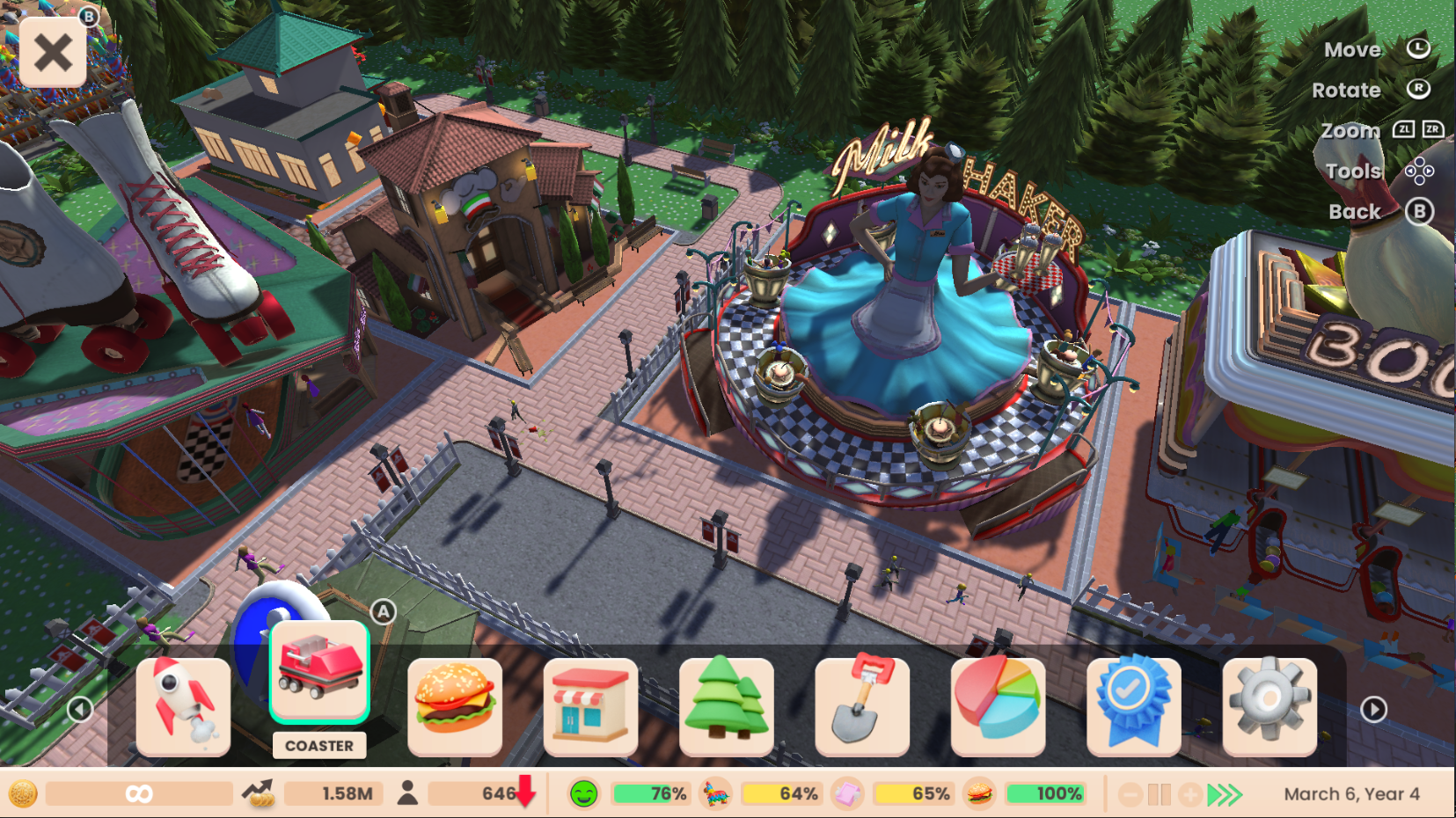 RollerCoaster Tycoon (Adventures Deluxe)- Nintendo Switch