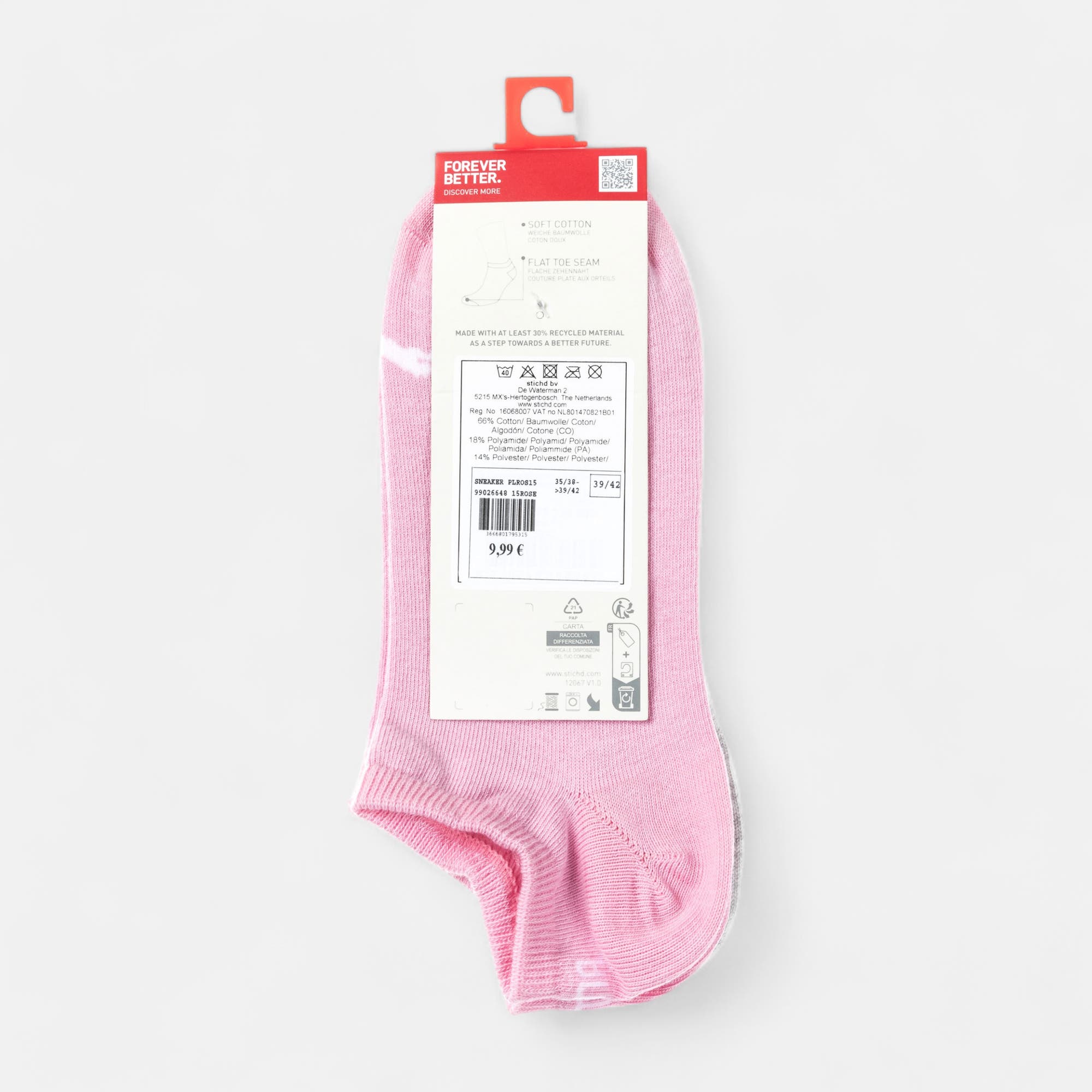 Chaussettes Homme rose