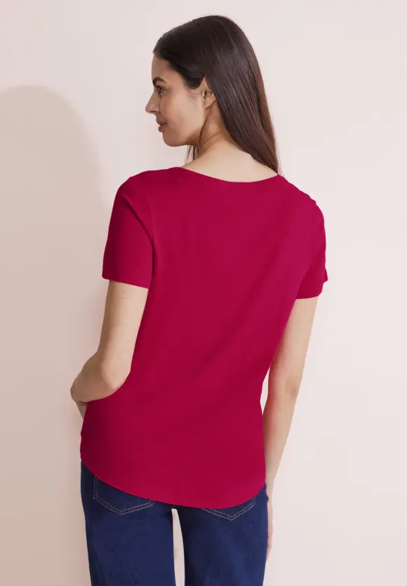 Basic T-Shirt - firefly red