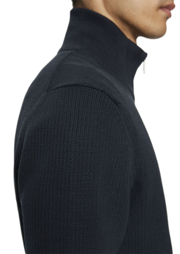 Marc O’Polo Zipped trainer jacket with stand-up Dark navy