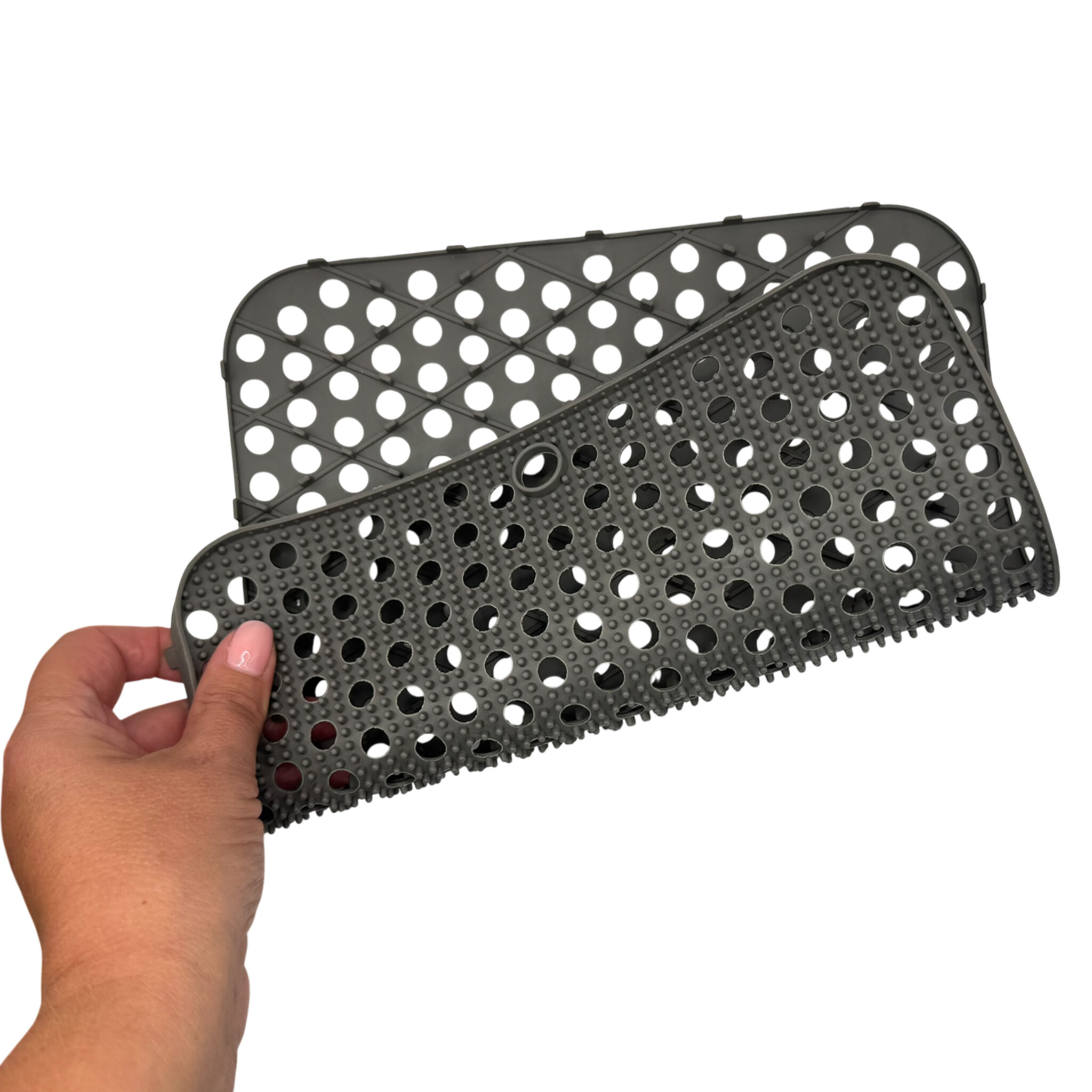 Hem 29,5x26 cm siliconen antislip afdruipmat - grey