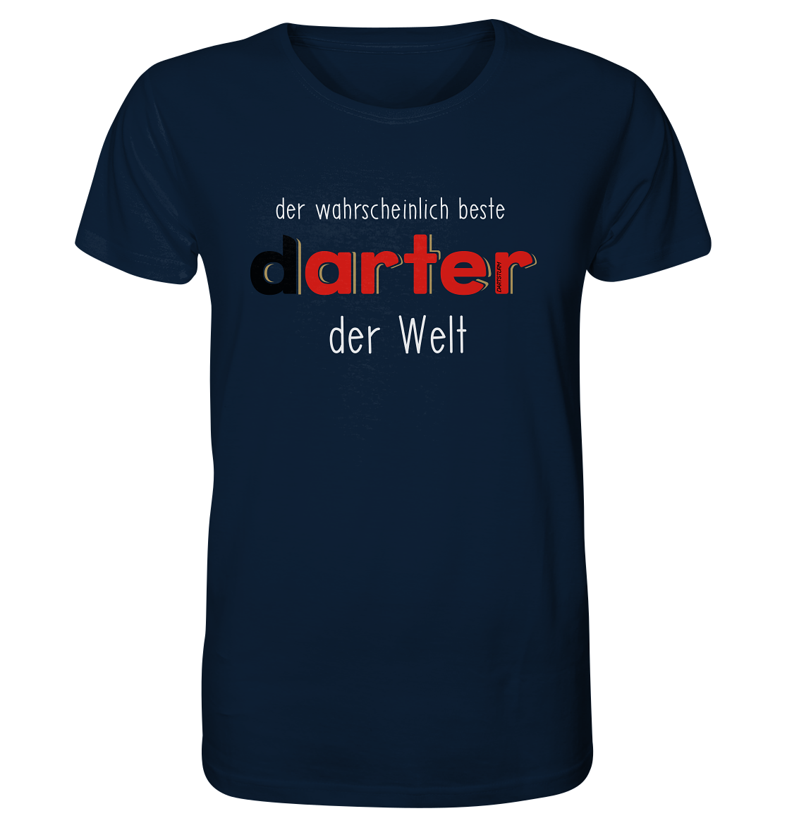 DartSturm - Der wohl beste darter der Welt Weiß - Organic Shirt