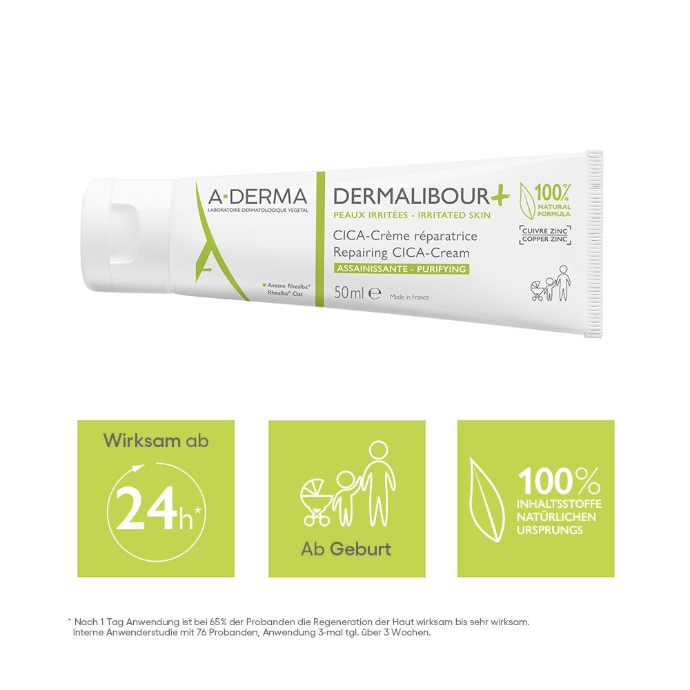 A-DERMA DERMALIBOUR + Reparierende CICA-Creme