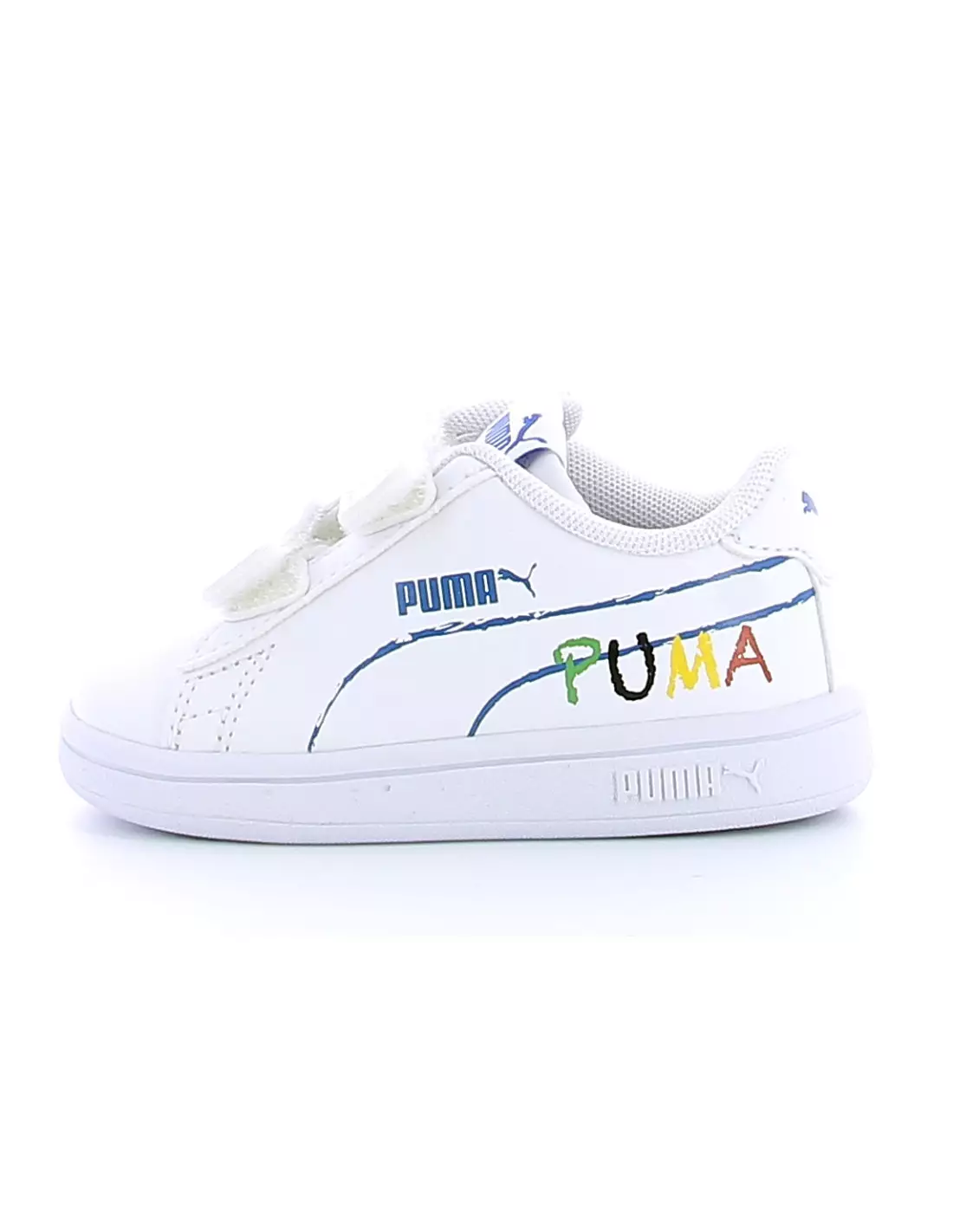 PUMA SMASH V2 HOME SCHOOL - Baskets Blanc