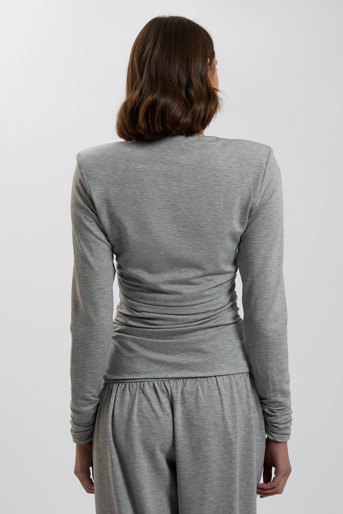 KarenMillen Haut En Jersey De Viscose À Épaules Structurées