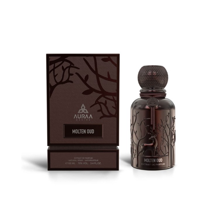 Auraa Desire Molten Oud Unisex Eau de Parfum für Damen und Herren, 100 ml