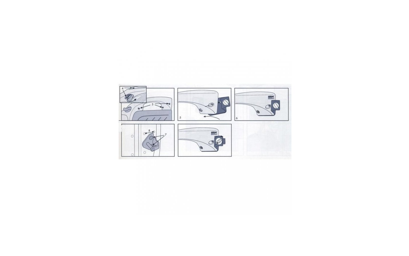 HEOsafe Riegelschloss für Fahrerhaustüren (Fiat Ducato 244, Peugeot Boxer, Citroën Jumper 2002 - 2006)