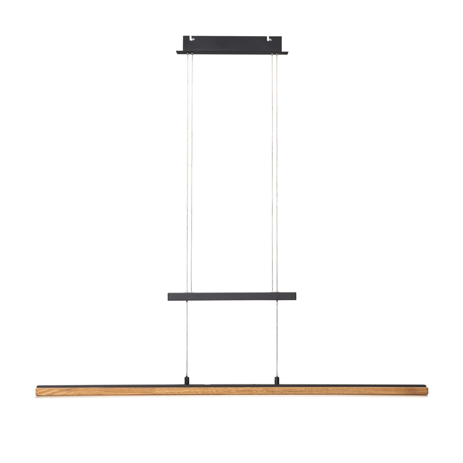 ELOBRA LED Pendellampe PANAMA 100 cm schwarz /Holz