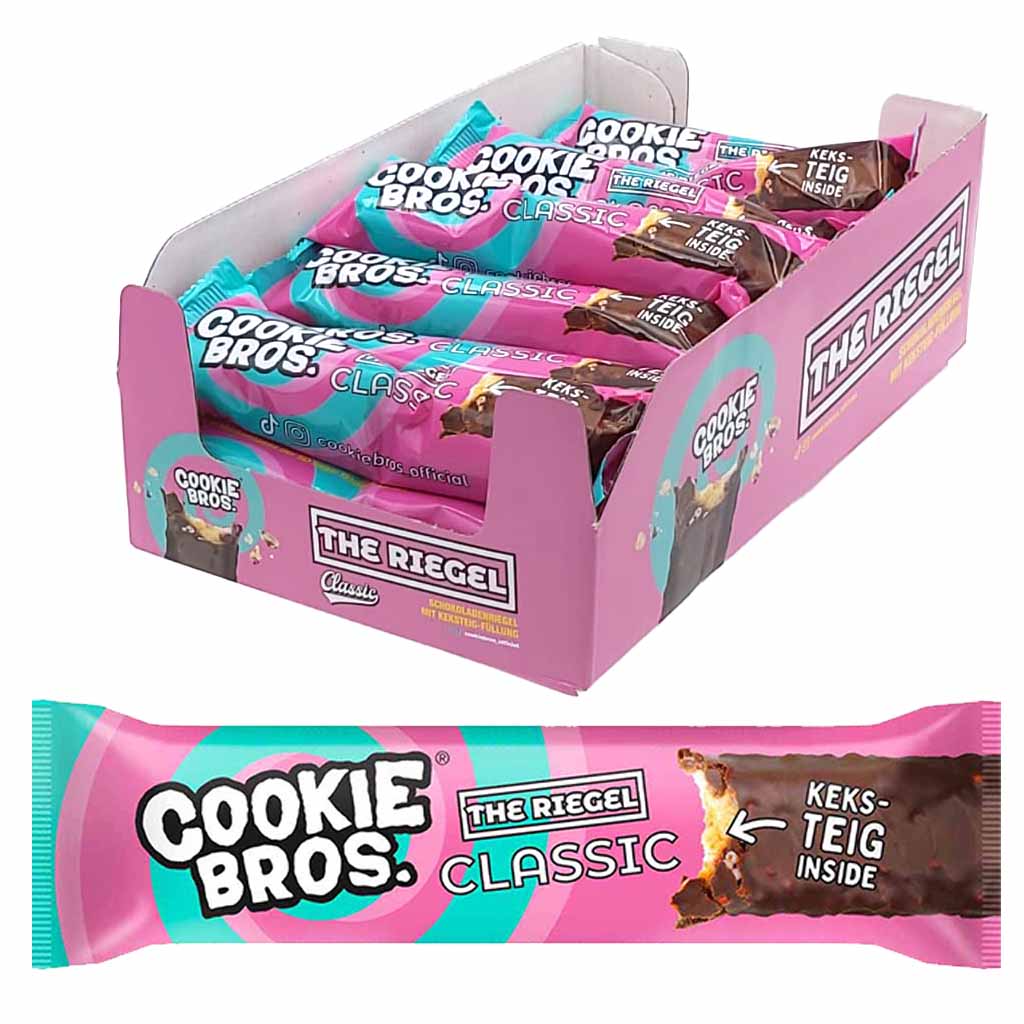 Cookie bros. Keksteig the Riegel classic 20x53g=1060g Box MHD:11.8.25
