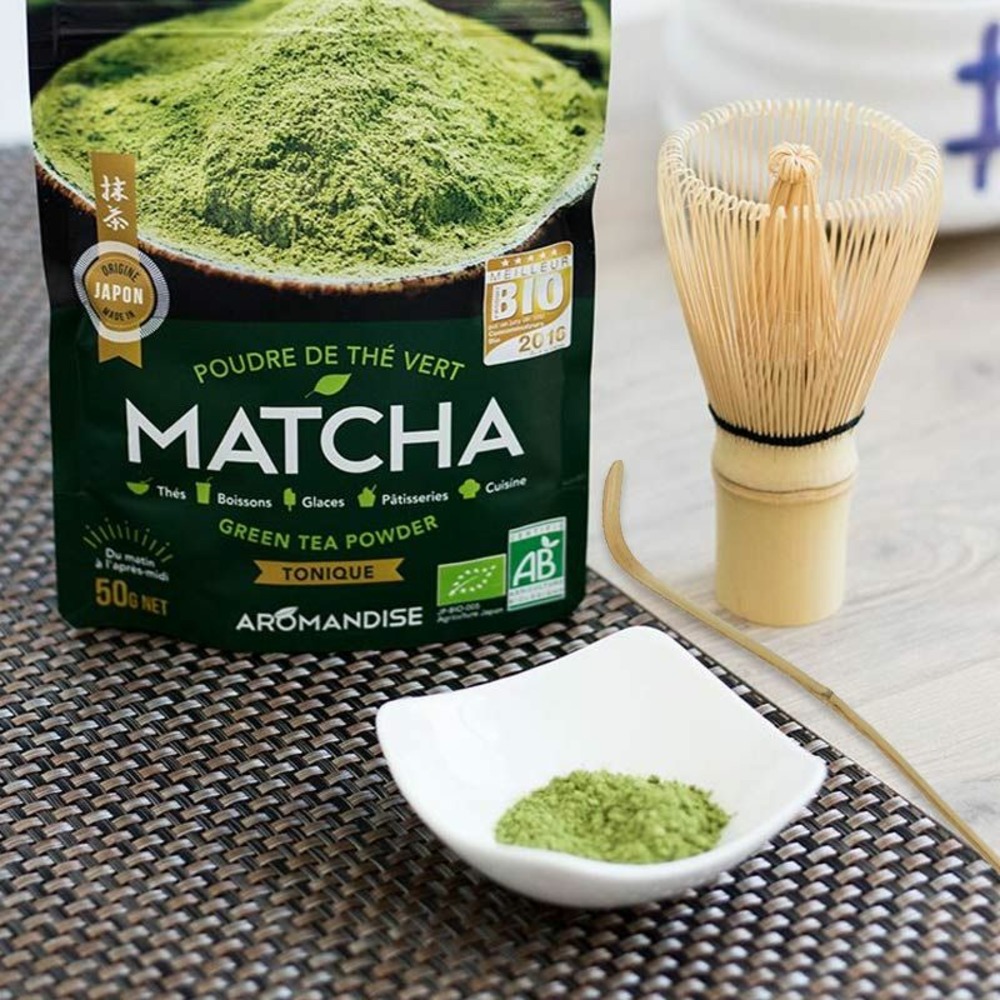 Coffret thé matcha + fouet + cuillère en bambou