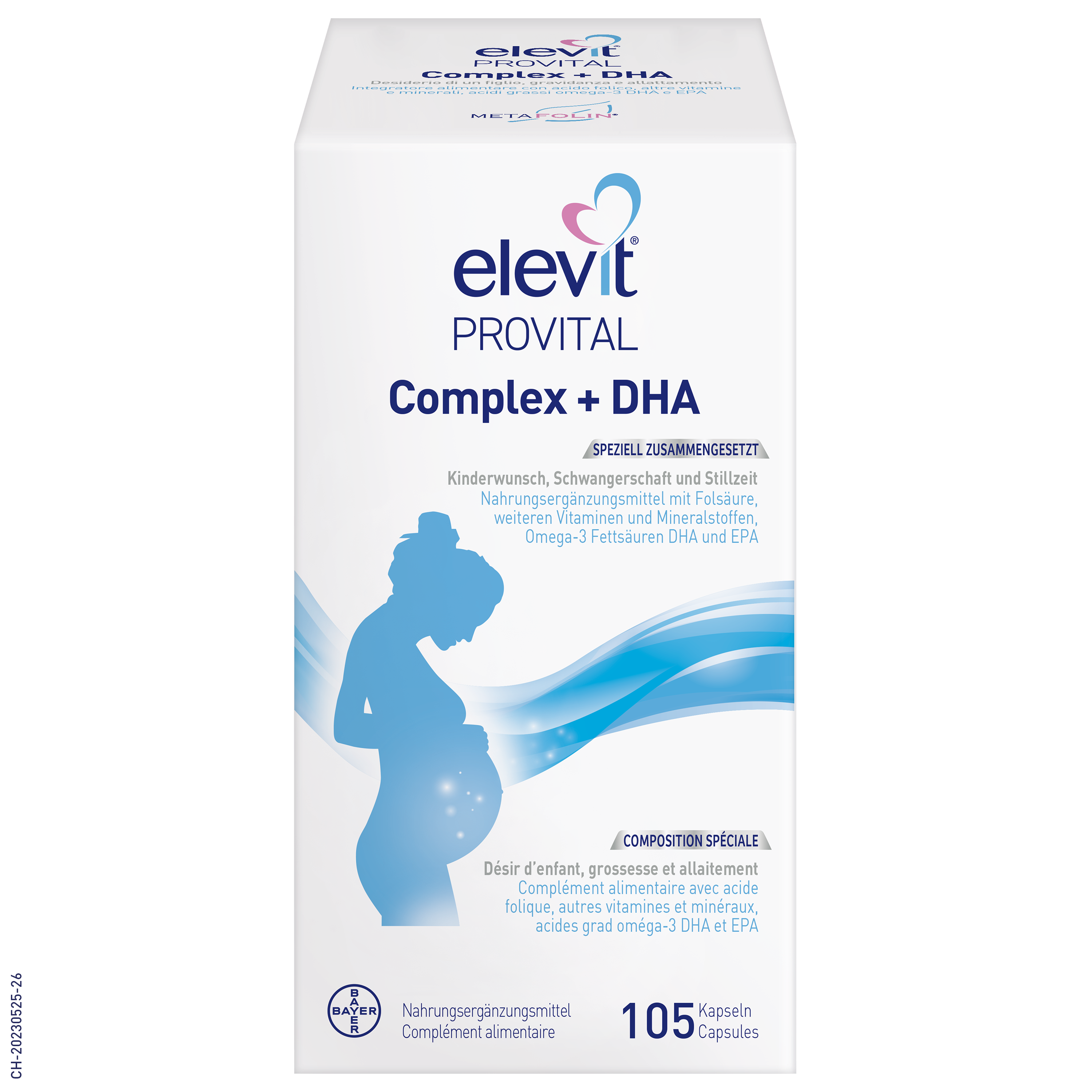 ELEVIT Provital Complex   DHA Kaps Blist 105 Stk