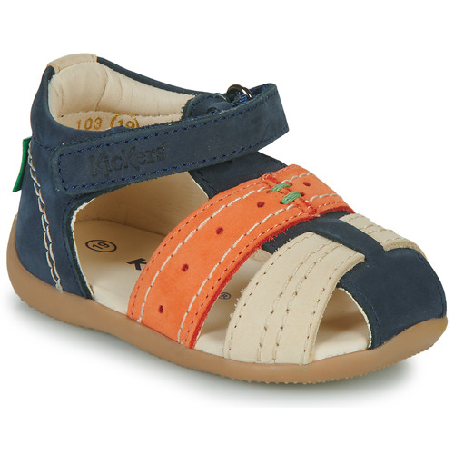 Kickers - BIGBAZAR-2 - Marine / Corail / Beige