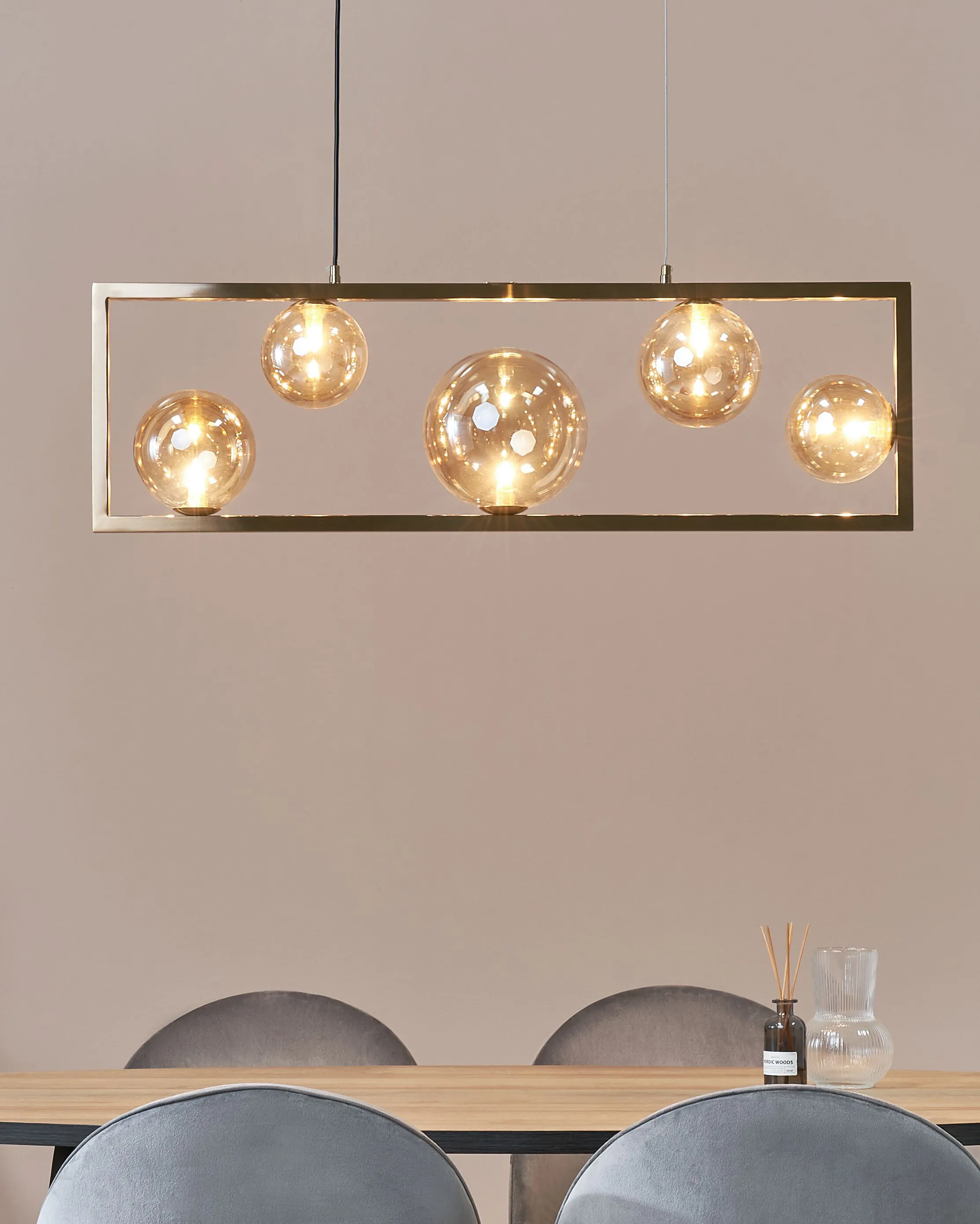 Hanglamp GEEHI Metaal Messing