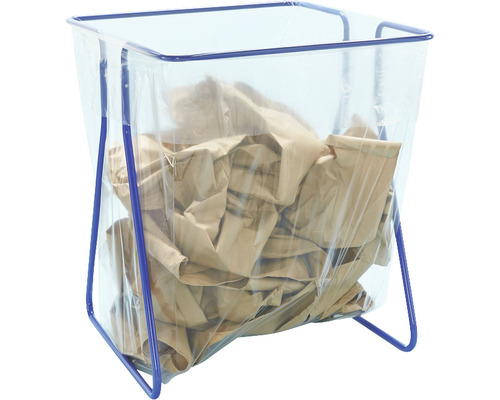 Stalen afvalzakhouder, blauw, 1000 l