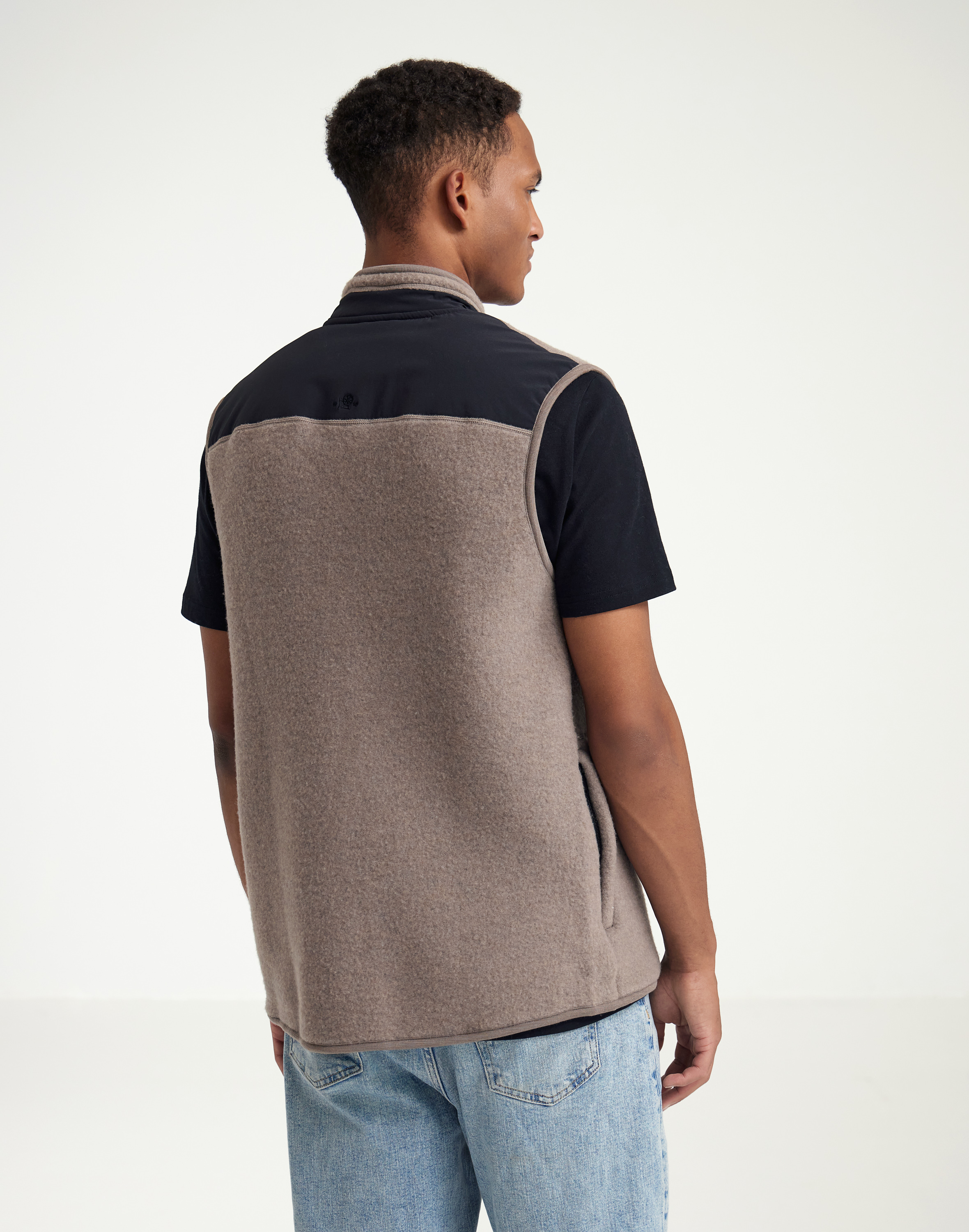 Bodywarmer van merinowolfleece voor heren - Gratis Verz