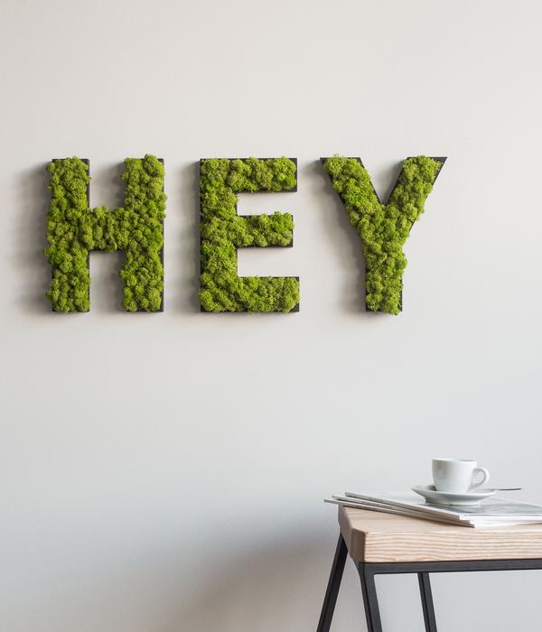 styleGREEN Buchstaben aus Islandmoos, ca. H25