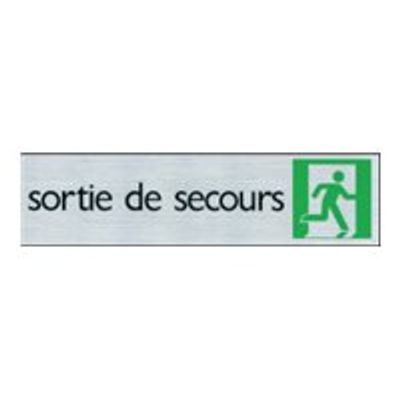 Pickup - Plaque de signalisation - 165 x 44 mm - sortie de secours