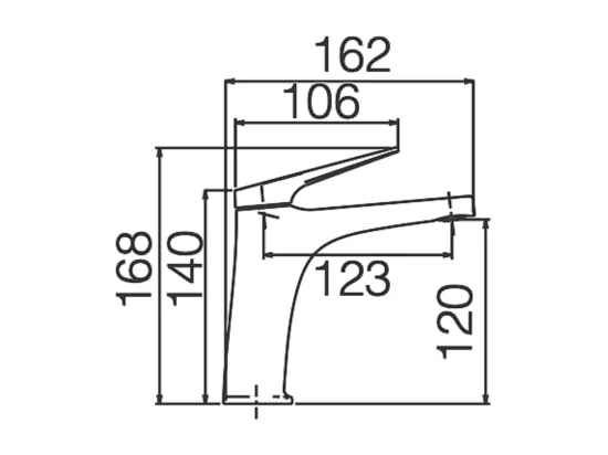 Robinet Mitigeur de Lavabo Bec Bas anti-calcaire Or Brossé IMEX DELOS BDD055-1OC