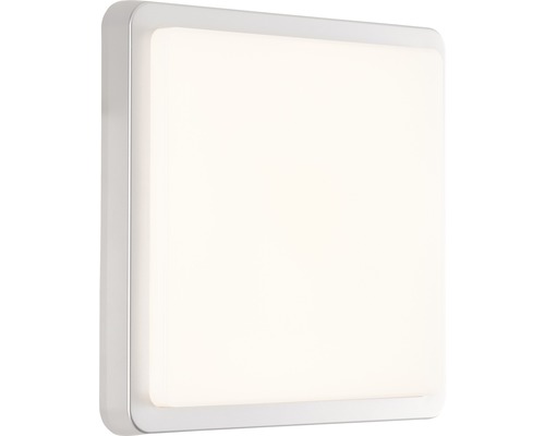 LED buitenplafondlamp 12W 1500 lm 3000K 28x28 cm zilver/wit
