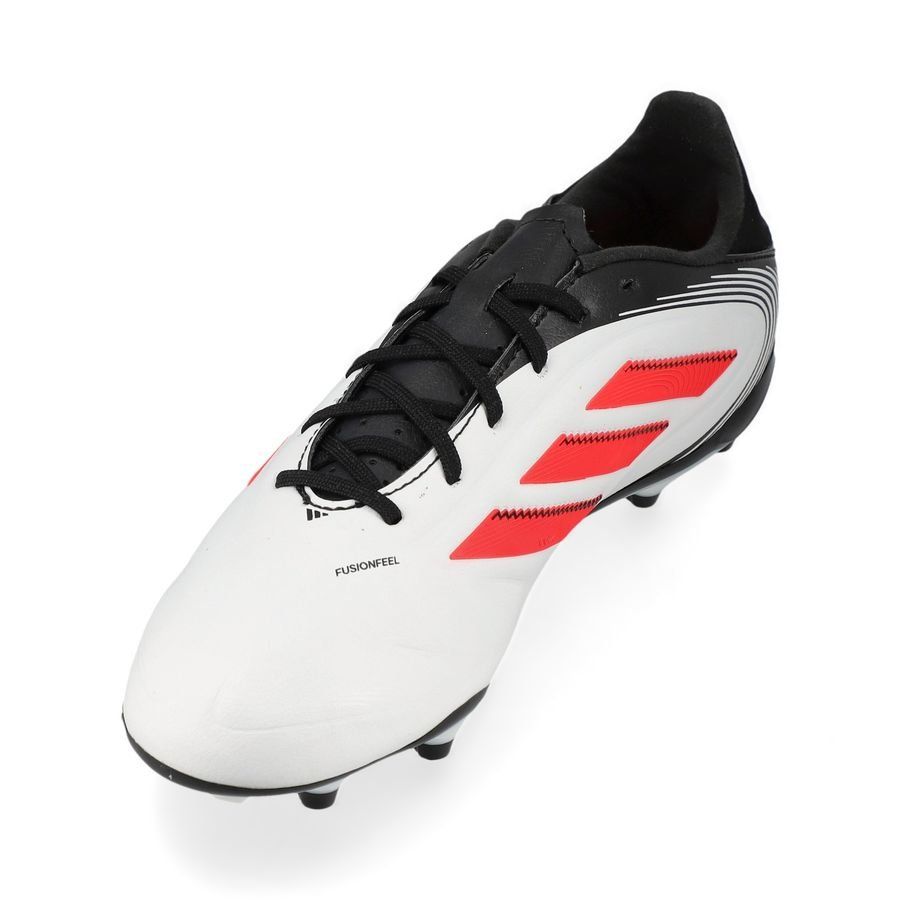 adidas Copa Pure League III FG/AG Pure Victory - Blanc/Lucid Red/Noir Enfant