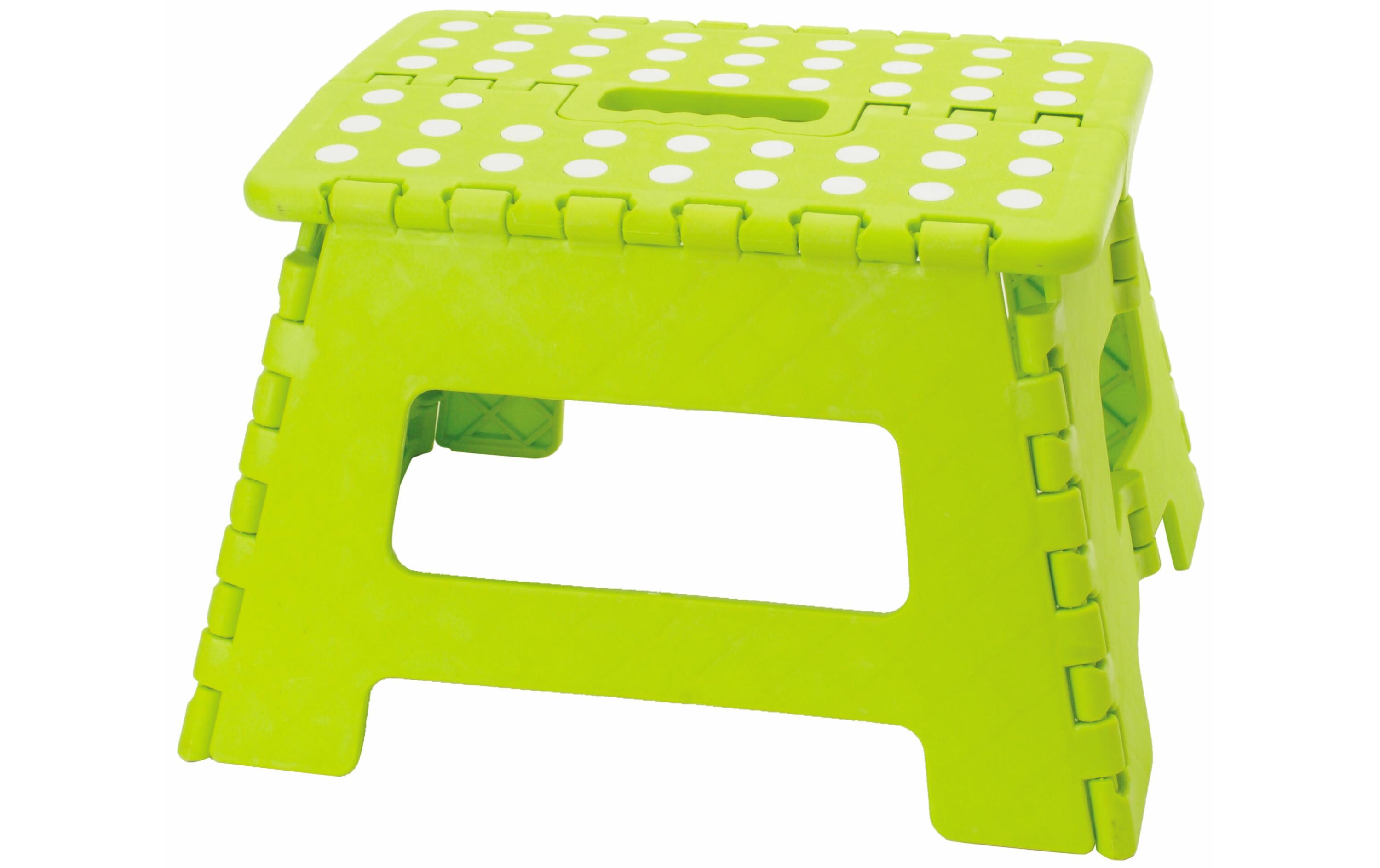 Klapphocker Klapp-Klick Kunststoff, HellgrünFaltbarer Tritt