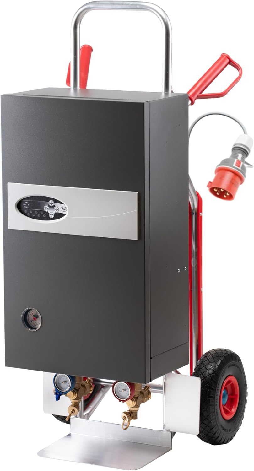 21e Classic Mobile Heizzentrale – Elektrische Bauheizung/Notheizung mit Leichtbauweise und Vollautomatischer Leistungsanpassung – 21 kW & 10,5 kW (Classic)