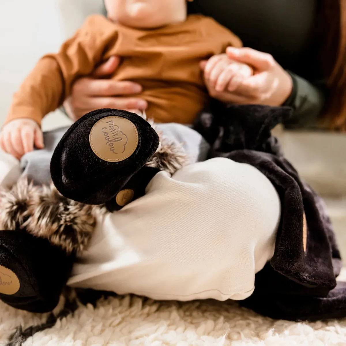 Petit Coulou Bottines d'hiver pour bébé Onyx Noir 0-6mois