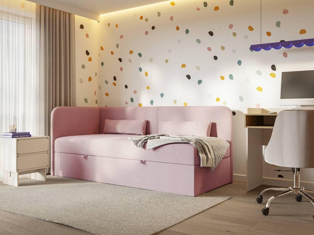 NADUVI Collection Jeugdbed Cambrils chenille links 90 x 200 cm met