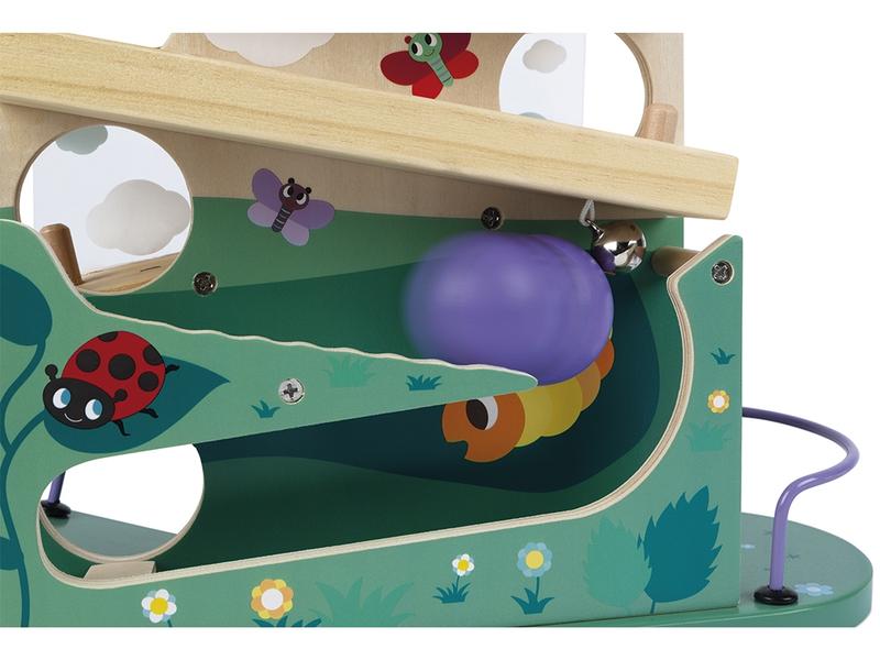 Janod Kugelbahn Raupe Raupen-Kugelbahn aus Holz