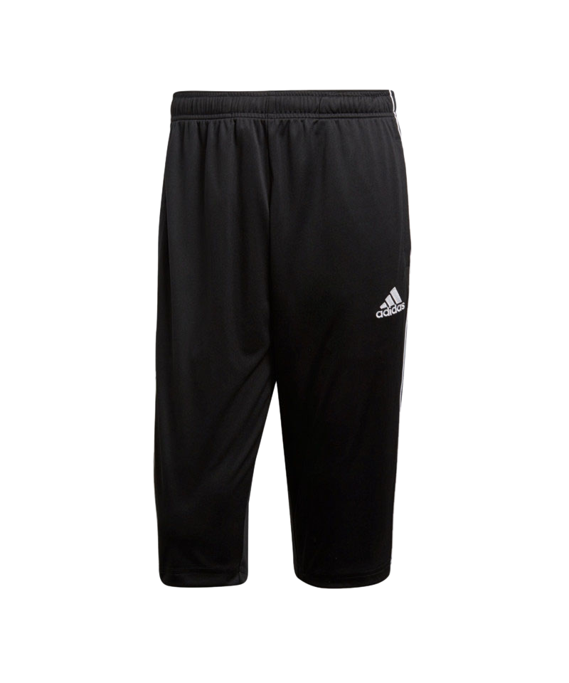 adidas Core 18 3/4 Pant Hose Schwarz Weiss