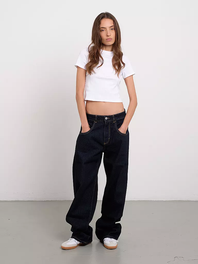 ICON DENIM Jeans Flared Fit dunkelblau