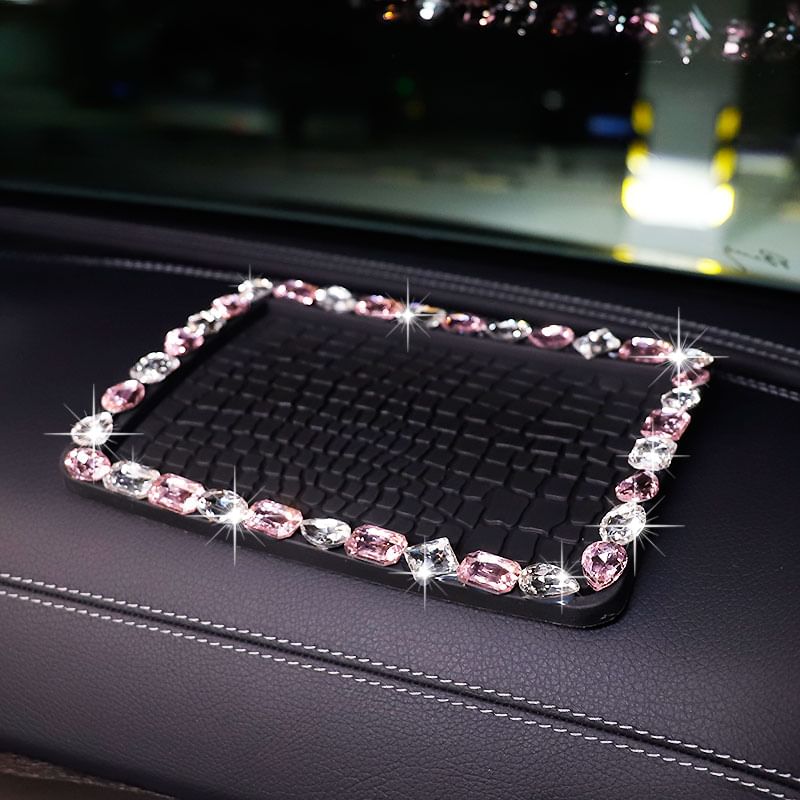 Worthbuy - Verfraaid imitatieleren auto dashboard antislipmat