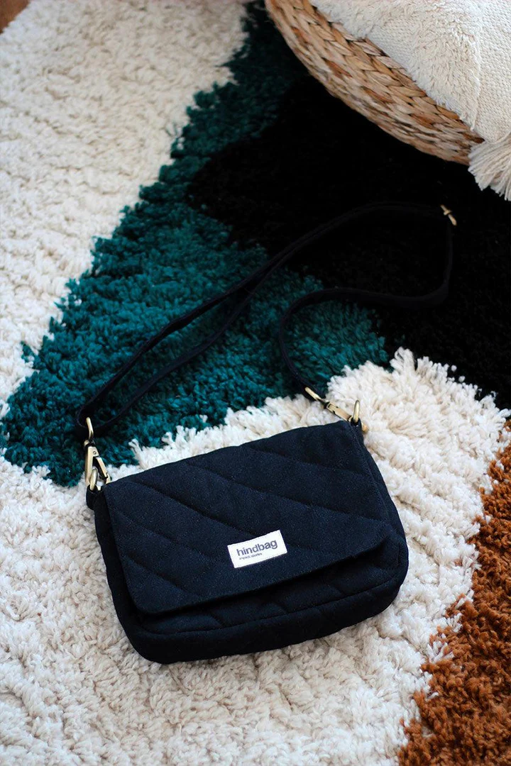 Sac à main matelassé Margault Noir