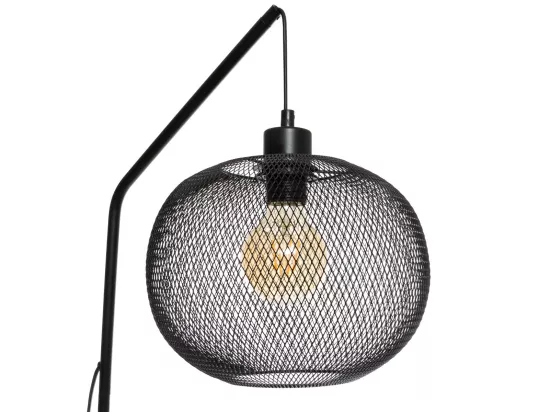 Lampadaire Arc en métal Noir H 157.5 cm