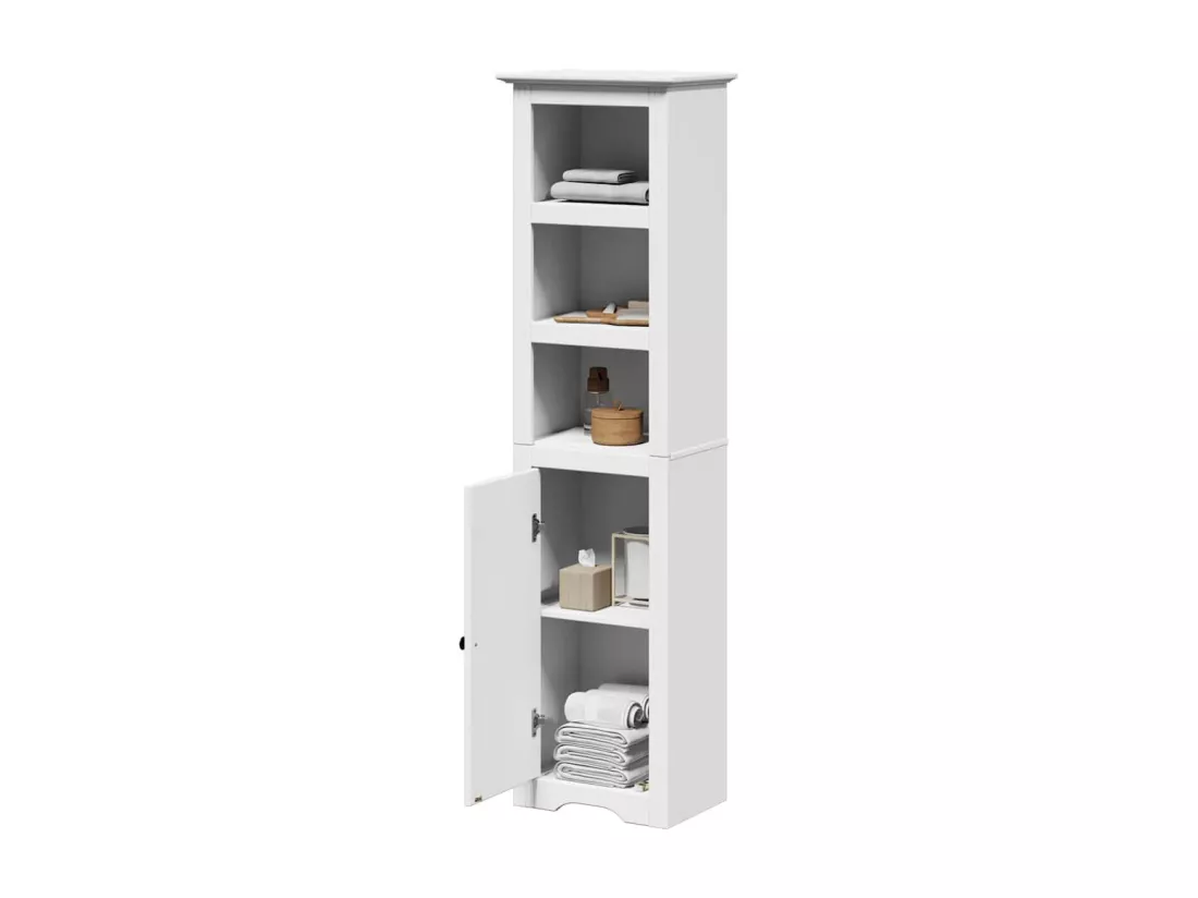 Armoire de salle de bain BODO blanc 44x30x160 cm