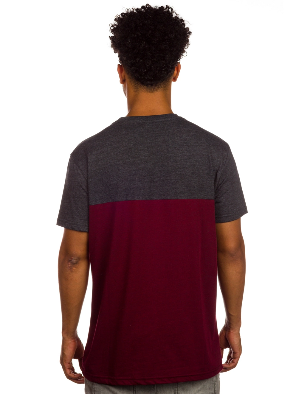 Iriedaily Block Pocket T-Shirt anthra red
