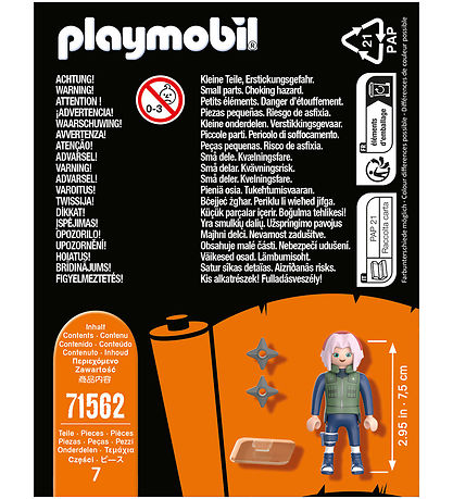 Playmobil Naruto - Sakura - 71562 - 7 Dele