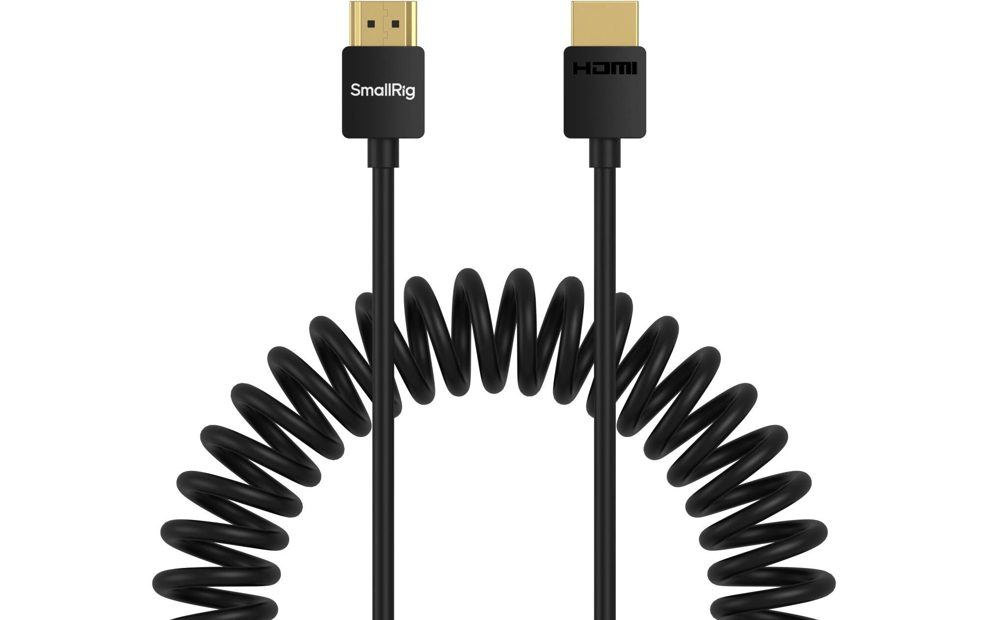 Kabel Coiled Data HDMI - HDMI, 1.2 mSpiralförmiges HDMI-Kabel vom Typ A auf A