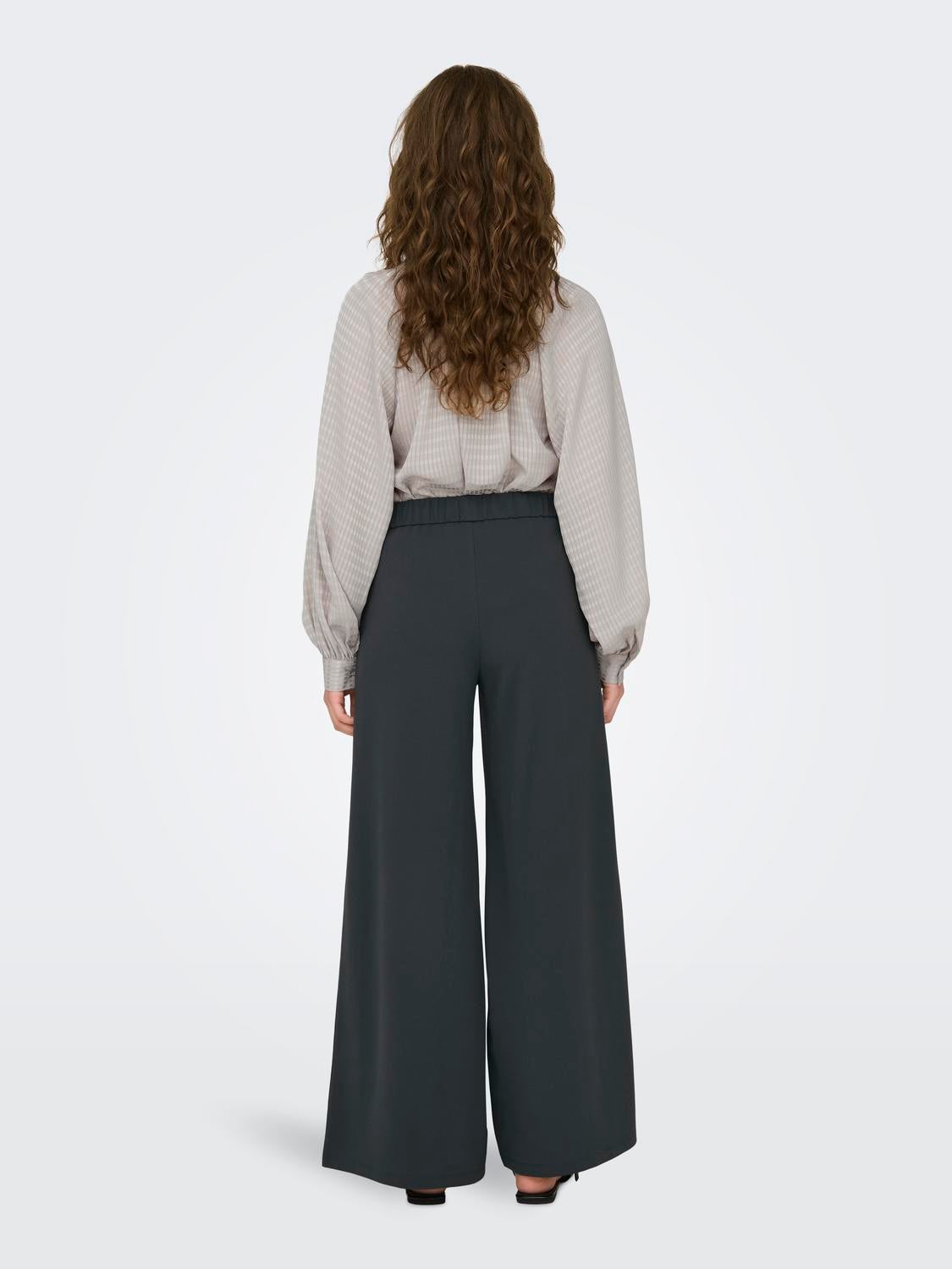 JDYTANJA Ausgestellt Hose mit weitem Beinschnitt Phantom