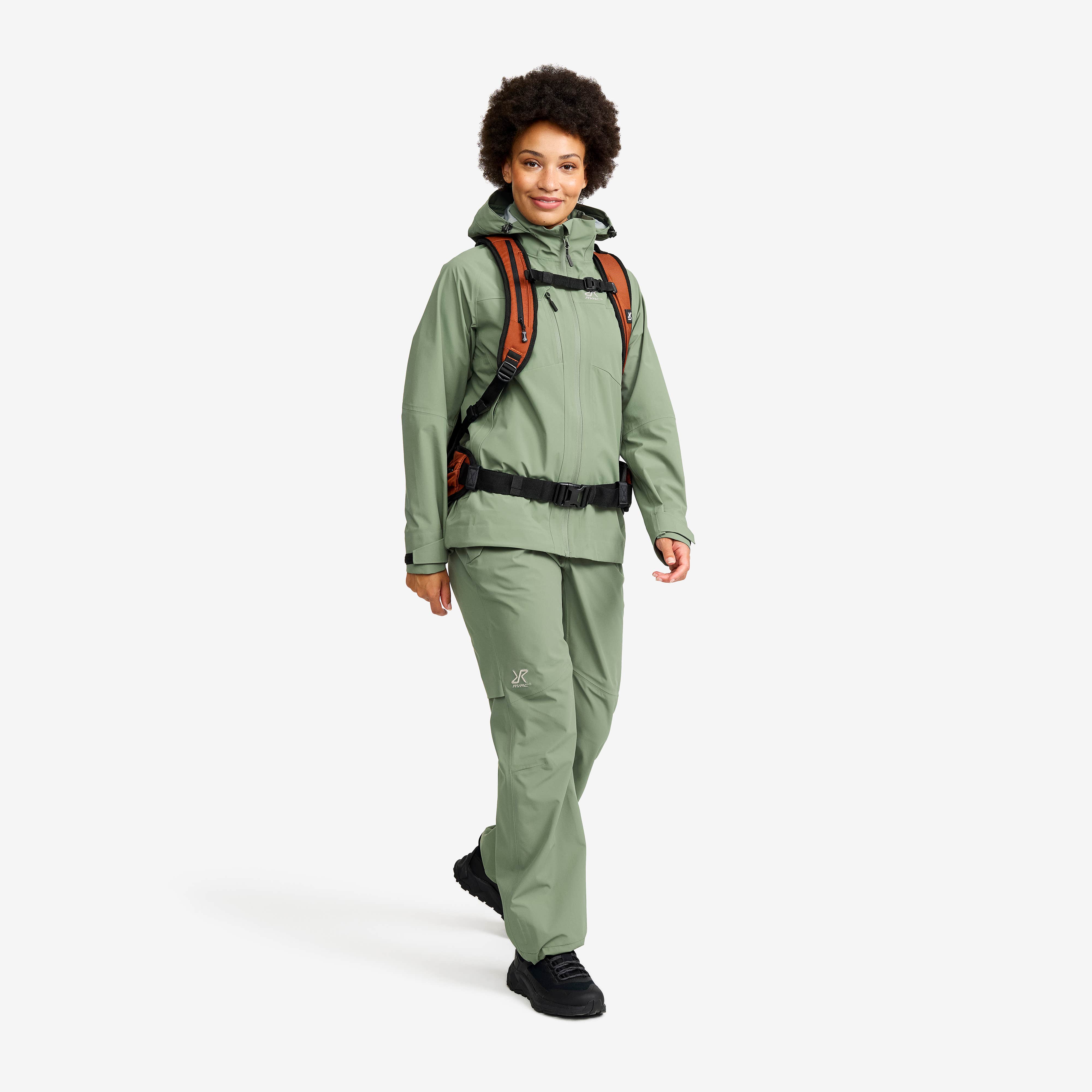 Cloud 3L Shell Jacket Dame Dusty Green