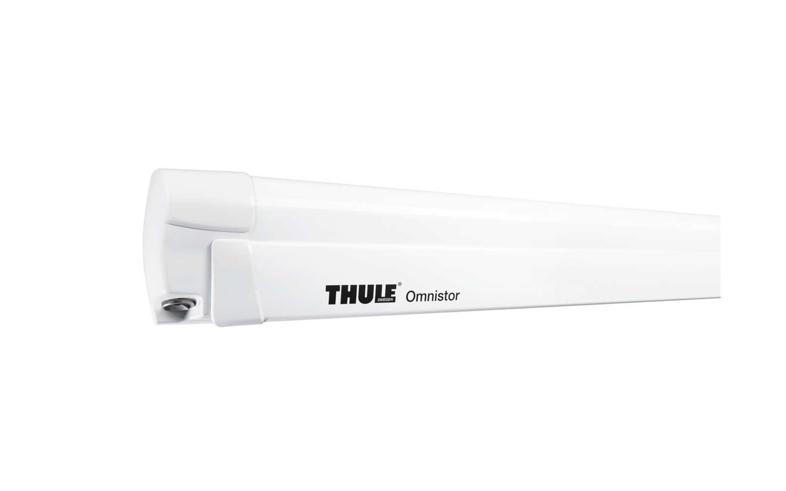 Thule Omnistor 8000 Wandmarkise Gehäusefarbe Weiß Tuchfarbe Mystic Grey 4 m