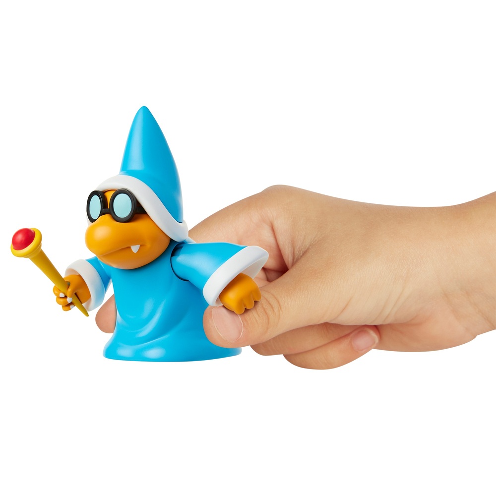 Nintendo Super Mario Magikoopa mit Zauberstab, 10 cm große Actionfigur