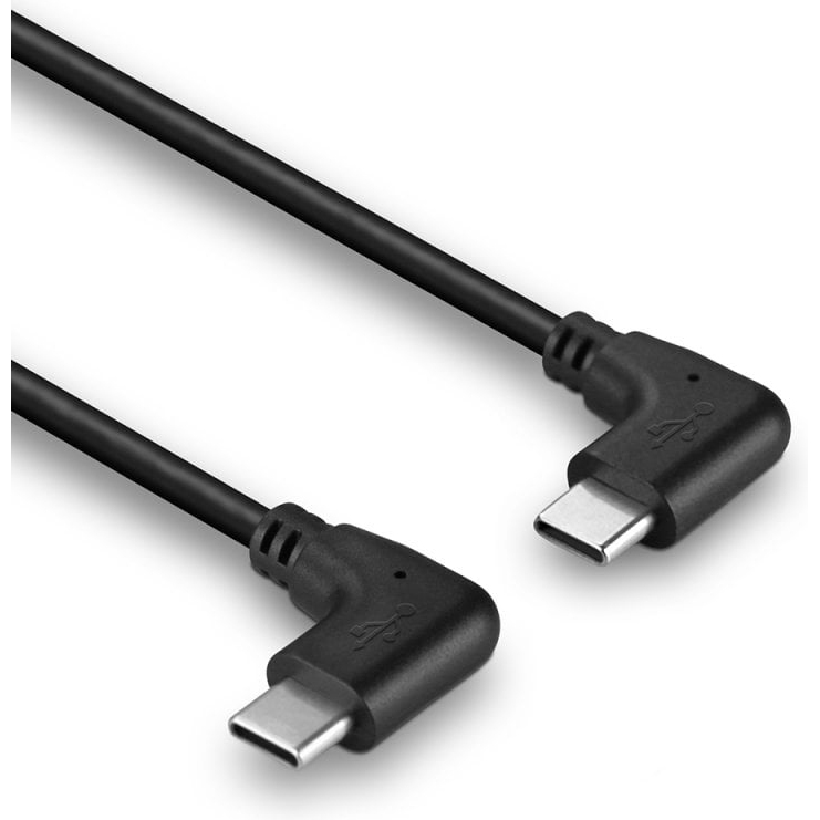 Lindy Câble USB 2.0 Type C de 0.5m, 2 x 90° à angle droit, 60W PD