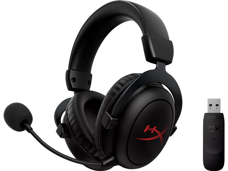 HyperX Headset Cloud II Core Wireless Schwarz Komfortables Gaming-Headset für PC und Spielkonsolen