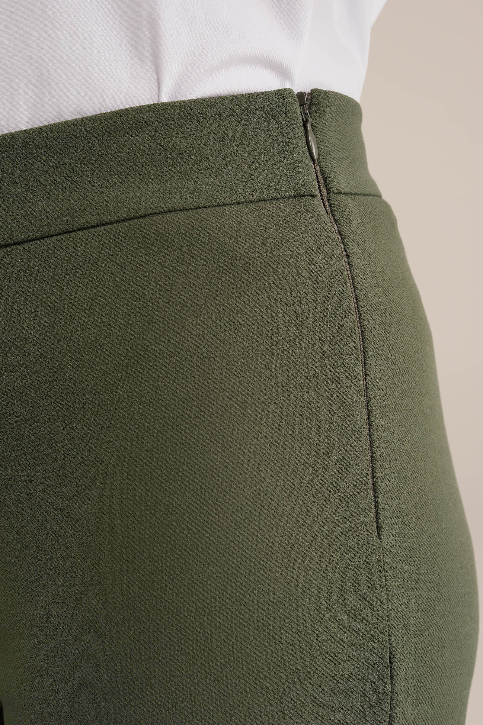 wide leg pantalon WE Fashion Groen