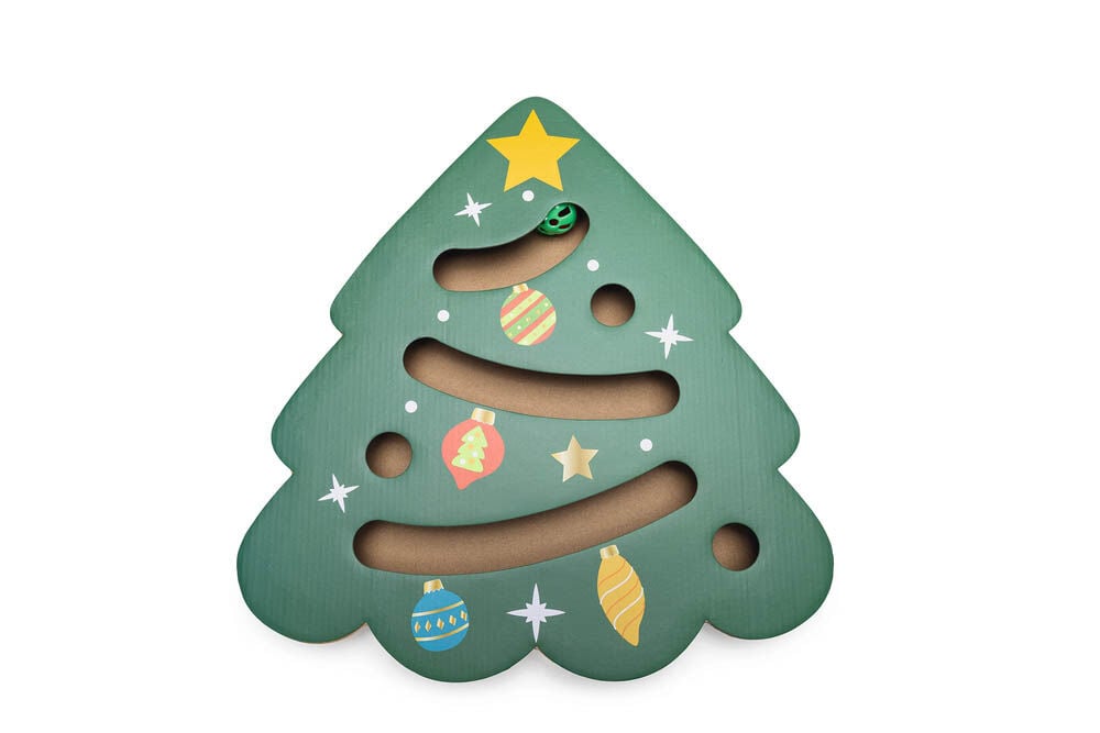 Beeztees Kerstboom Krabkarton - Kerst kattenspeeltje
