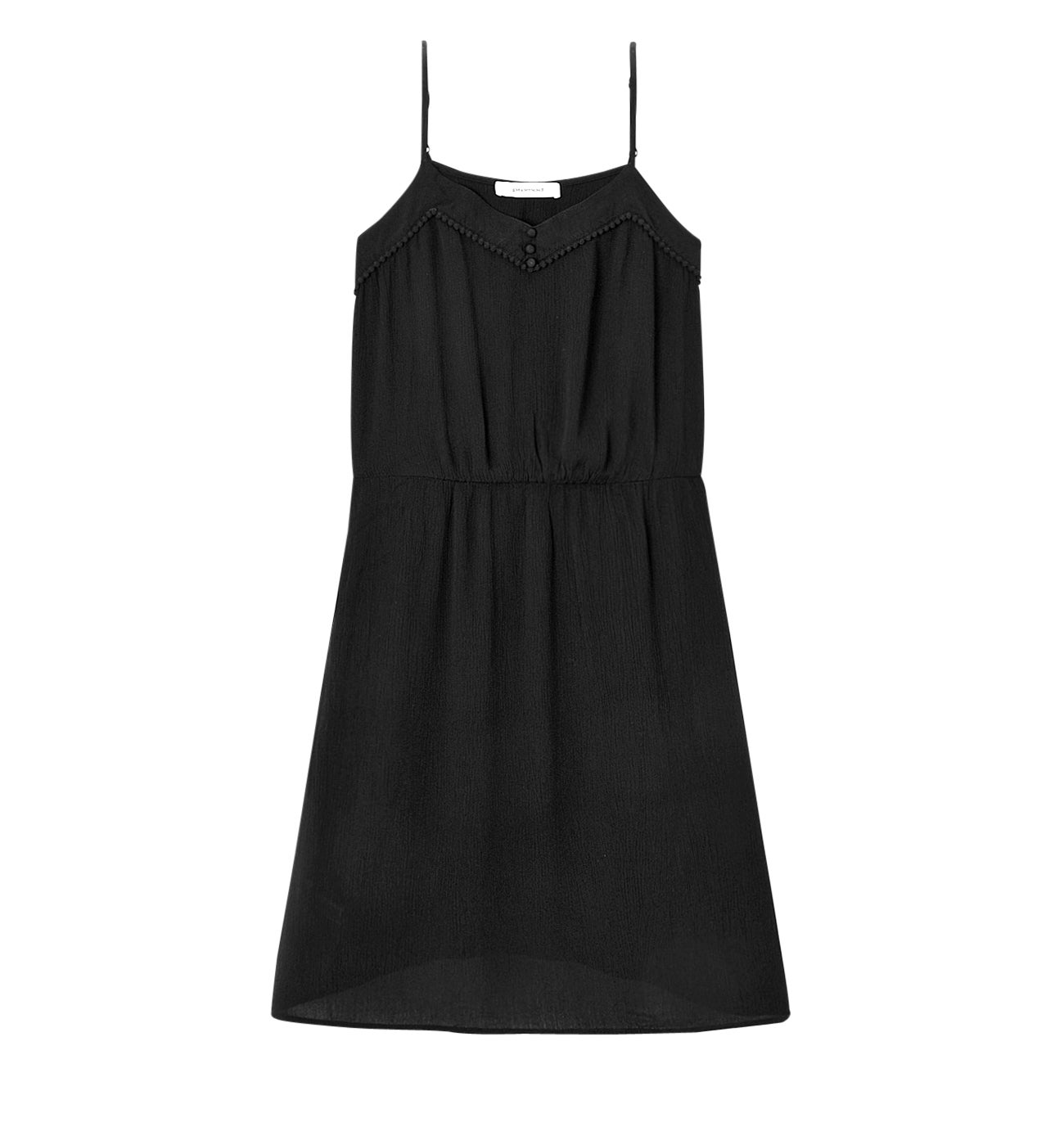 Robe à bretelles SUZANNE - Noir