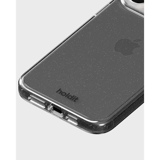 holdit Iphone 15Pro Glitter Cover, Black