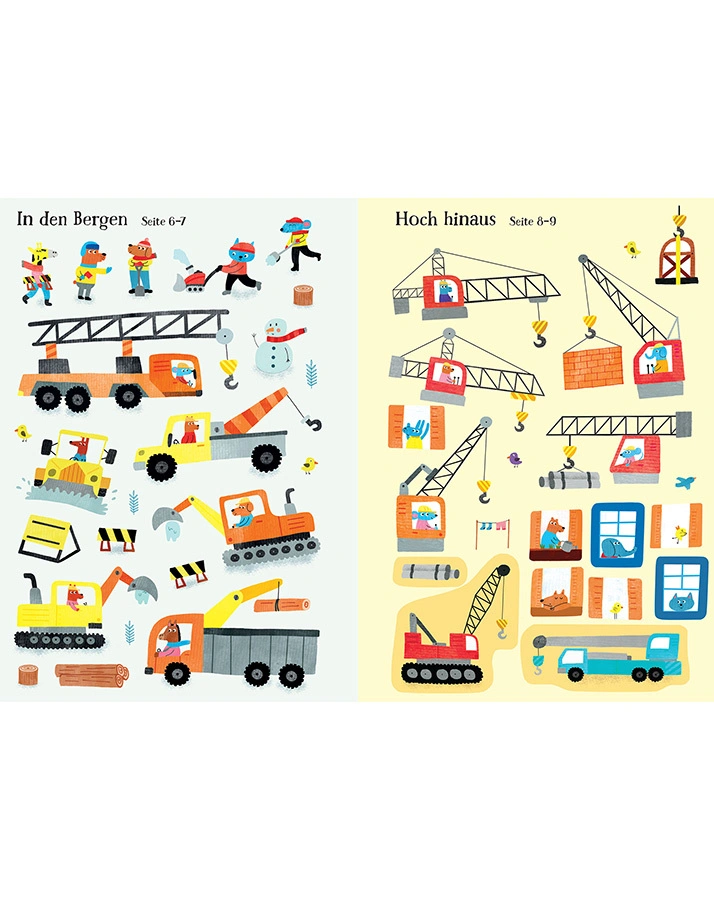 Mein Immer-wieder-Stickerbuch / Mein Immer-wieder-Stickerbuch: Bagger und Kräne